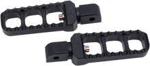Load image into Gallery viewer, Joker Machine Serrated Footpegs - Black - Narrow 08-61-7B - Main Product View