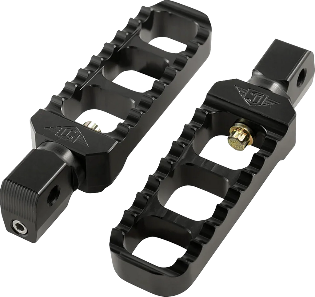 Joker Machine Serrated Footpegs - Black - Narrow 08-61-8B - Main Product View