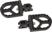 Load image into Gallery viewer, Joker Machine Serrated Footpegs - Black - Short 08-57-6B - Main Product View