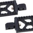 Load image into Gallery viewer, Joker Machine Serrated Footpegs - Black - Short 08-57-6B - Side View