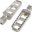 Load image into Gallery viewer, Joker Machine Serrated Footpegs - Silver- Narrow 08-61-8 - Main Product View