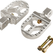 Load image into Gallery viewer, Joker Machine Serrated Footpegs - Silver- Short 08-57-8 - Main Product View