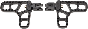 Joker Machine Serrated Heel Pegs - Black - Harley-Davidson 08-62-6B - Main Product View