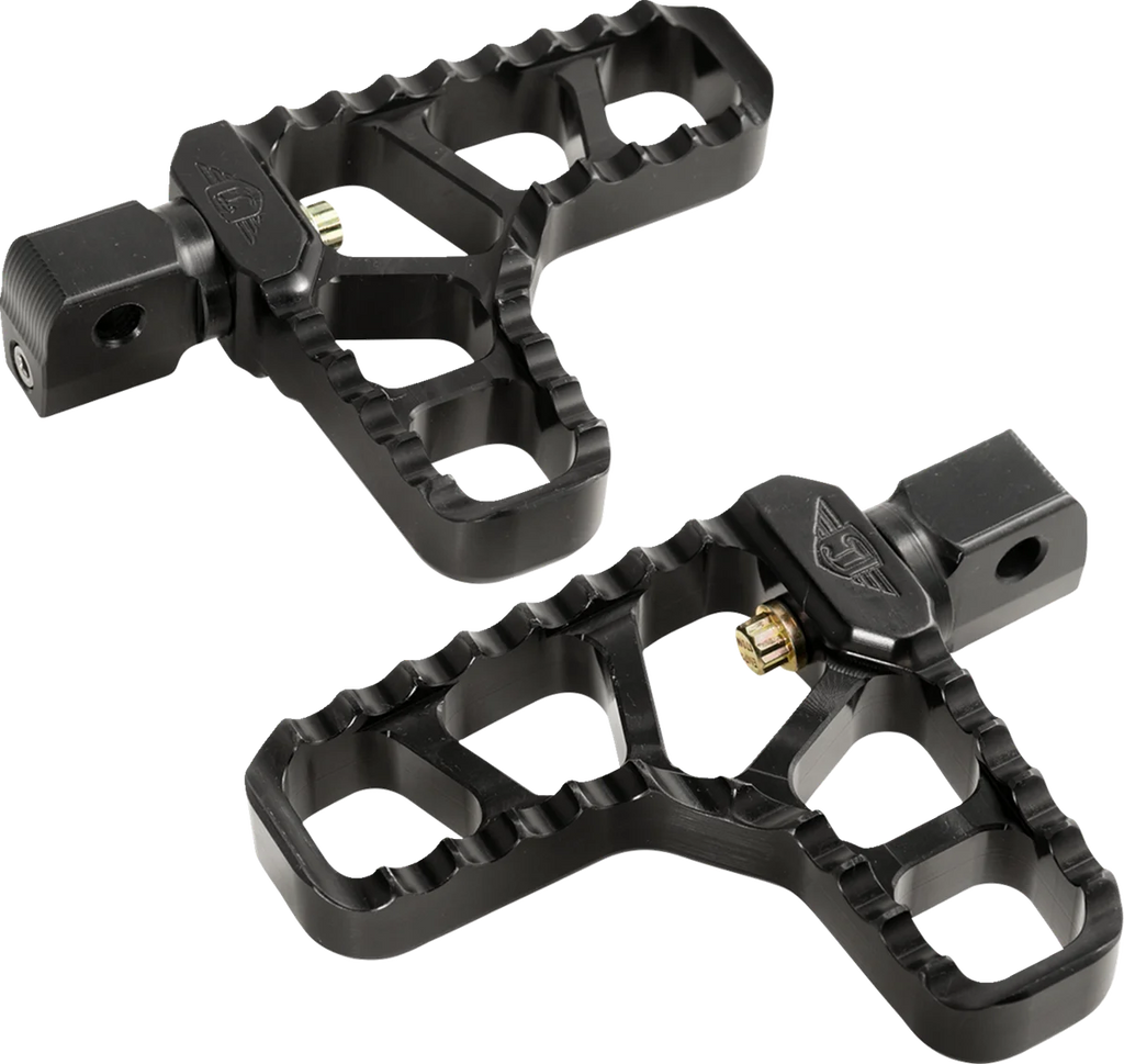 Joker Machine Serrated Heel Pegs - Black - Indian 08-62-8B - Main Product View