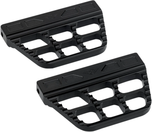Joker Machine Serrated Passenger Floorboard - Black 08-645-1B - Main Product View