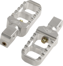 Load image into Gallery viewer, Joker Machine Serrated Stubby Footpegs - Silver - Indian 08-642-8 - Main Product View