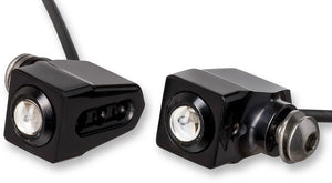 Joker Machine Side-mount LED Turn Signals - Black/Amber 05-206-AB - Main Product View