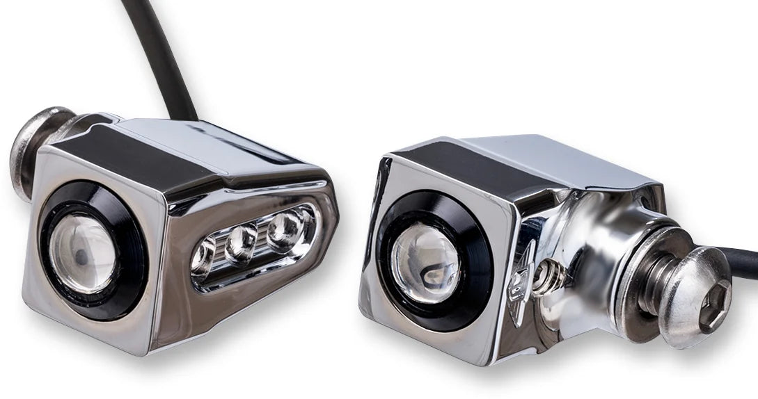 Joker Machine Side-mount LED Turn Signals - Black/Amber 05-206-AB - Additional View 8