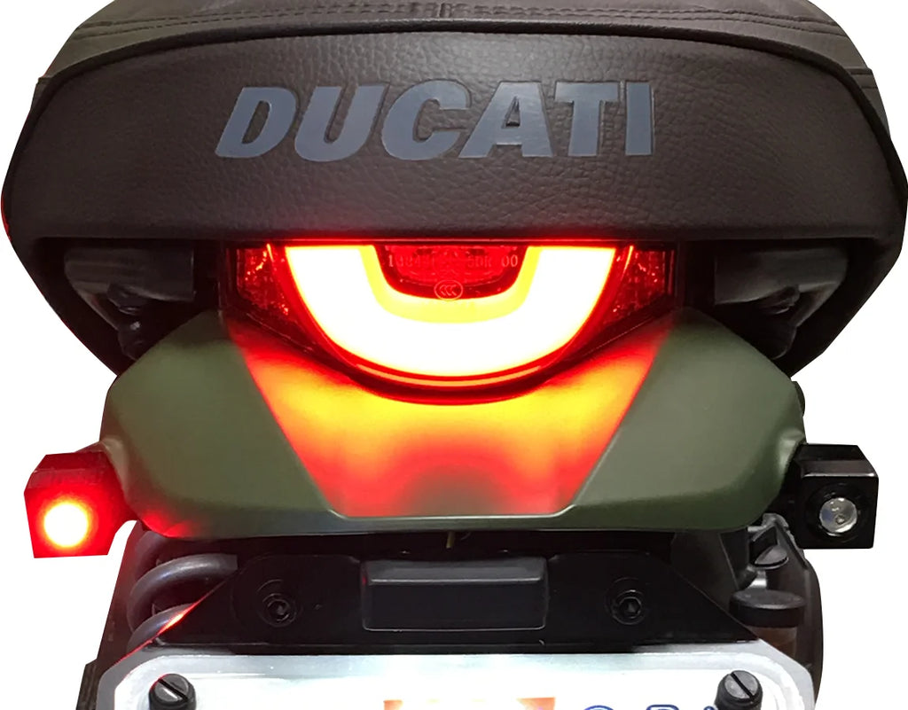 Joker Machine Side-mount LED Turn Signals - Black/Red 05-206-RB - Additional View 5