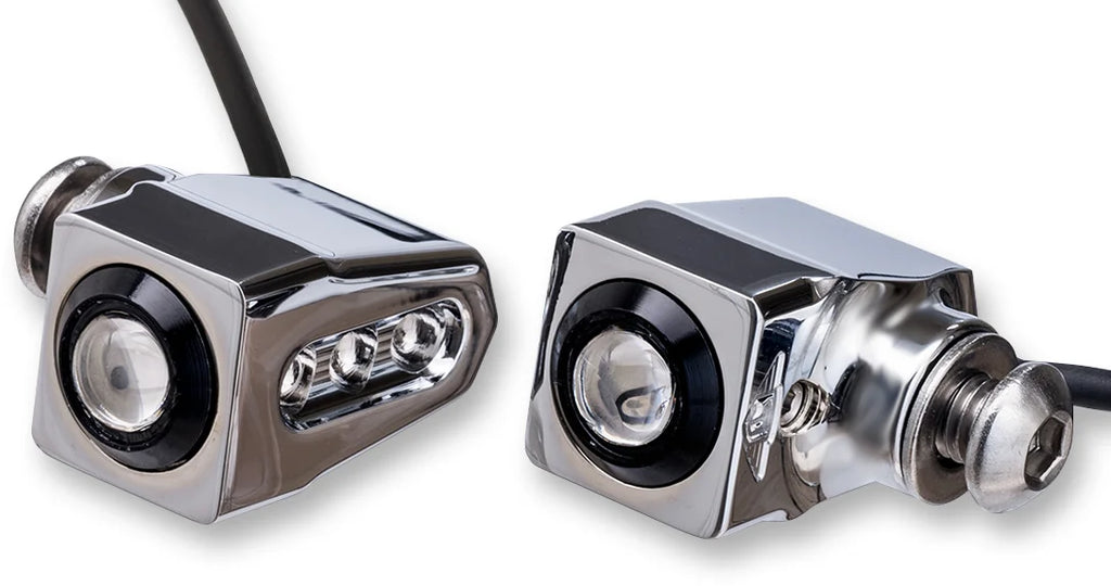 Joker Machine Side-mount LED Turn Signals - Black/Red 05-206-RB - Additional View 10