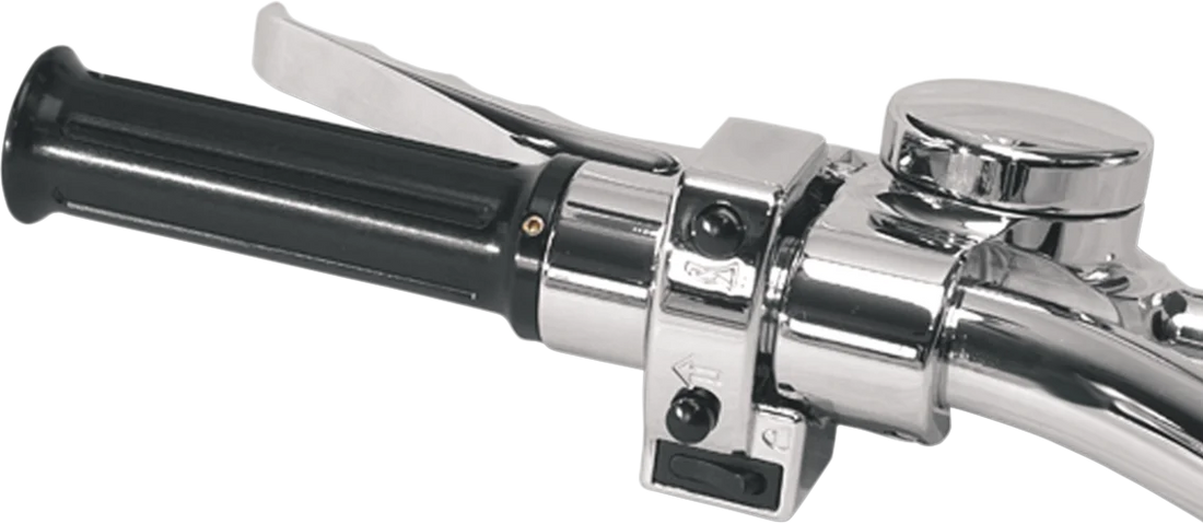 Joker Machine Spacer - Handlebar Grip - Chrome 03-136 - Side View