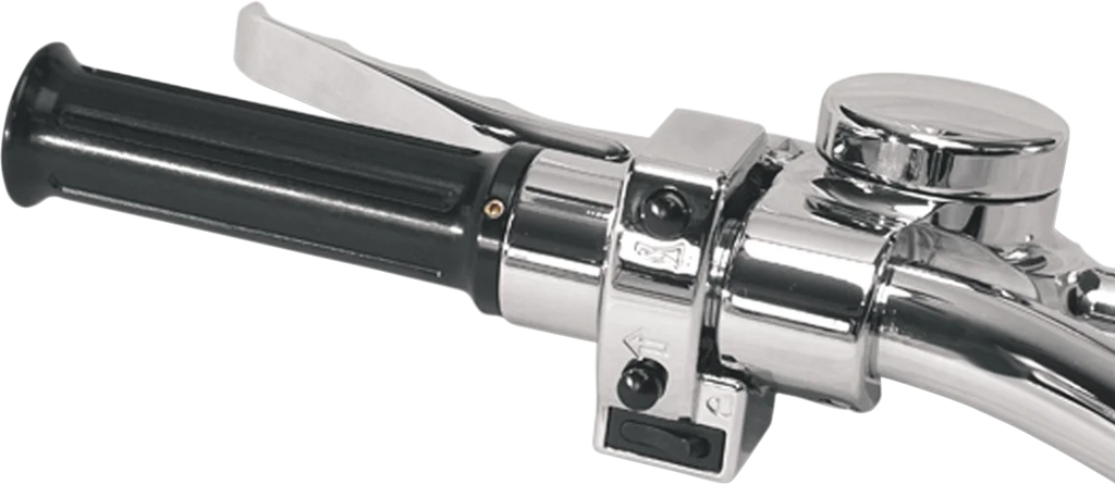 Joker Machine Spacer - Handlebar Grip - Chrome 03-136 - Side View