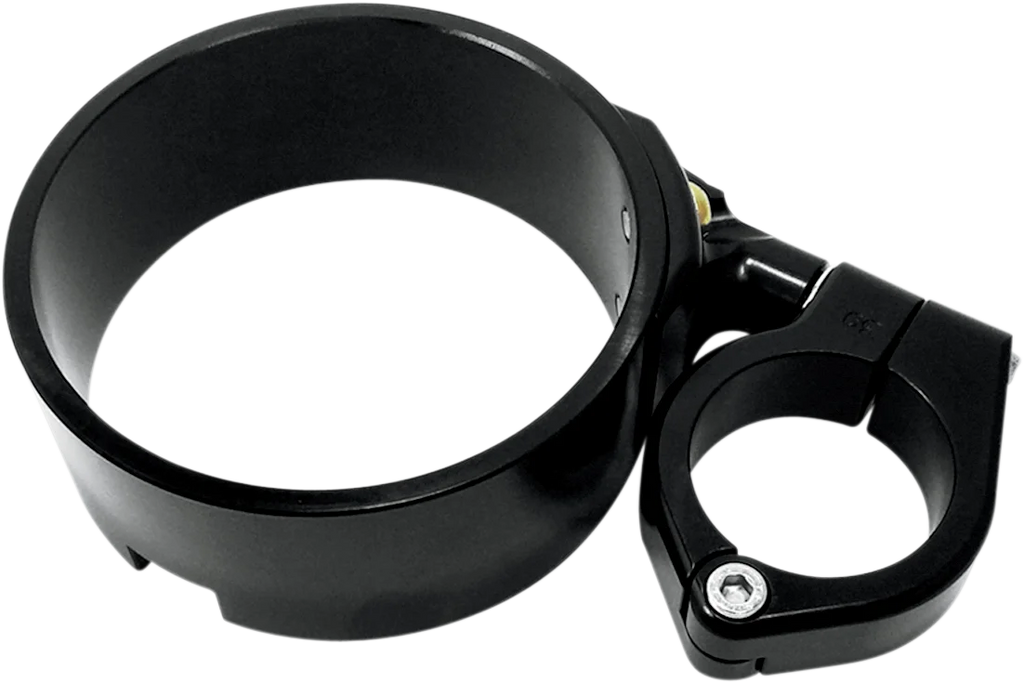 Joker Machine Speedometer Ring with Swivel Clamp - Black Anodized - For 39 mm Fork Tube 10-315B - Main Product View
