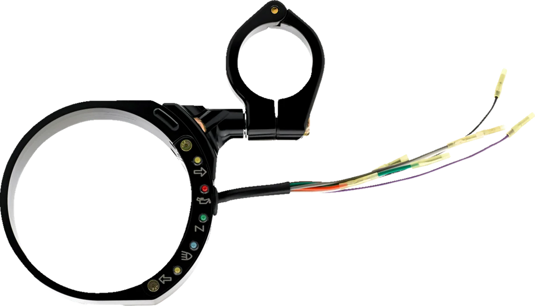 Joker Machine Speedometer Side Mount - Black 10-308B - Side View