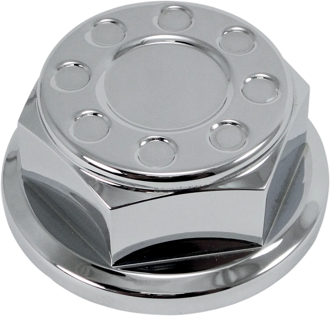Joker Machine Steering Stem Nut - Black Anodized 10-015B - Side View