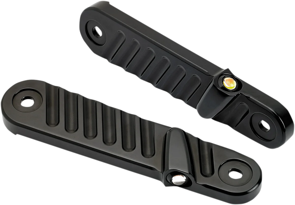 Joker Machine Streamliner Turn Signals - Finned - Black 05-210-1 - Main Product View