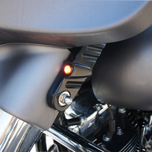 Load image into Gallery viewer, Joker Machine Streamliner Turn Signals - Finned - Black 05-210-1 - Side View