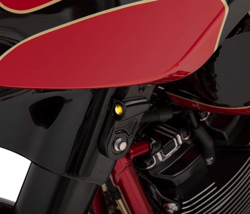 Joker Machine Streamliner Turn Signals - Techno - Black 05-212-1 - Side View