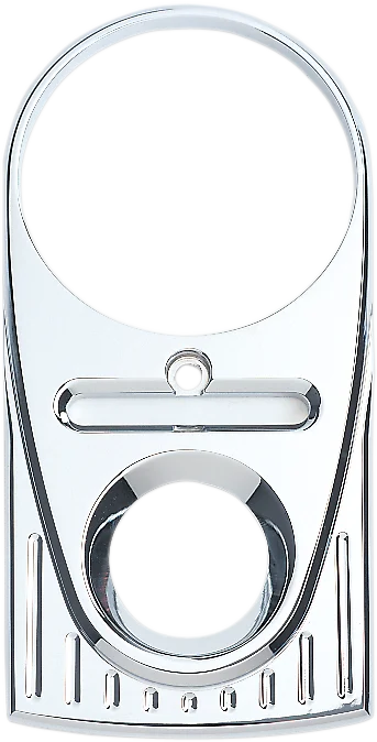 Joker Machine Tear Drop Upper Dash Cover - Ball-Milled - Chrome 04-21BM - Main Product View