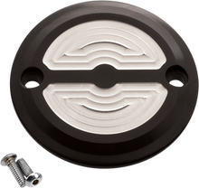 Load image into Gallery viewer, Joker Machine Timing Cover - Milled - Black - M8 02-972-2 - Side View
