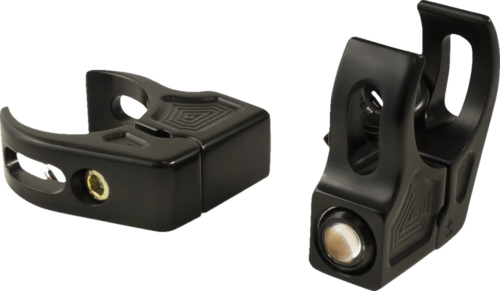 Joker Machine Turn Signal - 39 mm - Amber - Black 05-220-1 - Side View