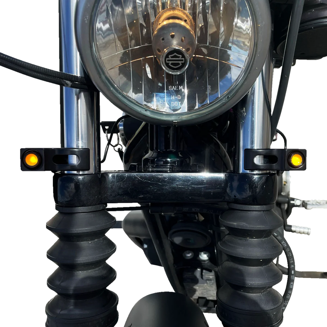Joker Machine Turn Signal - 39 mm - Amber - Black 05-220-1 - Additional View 10