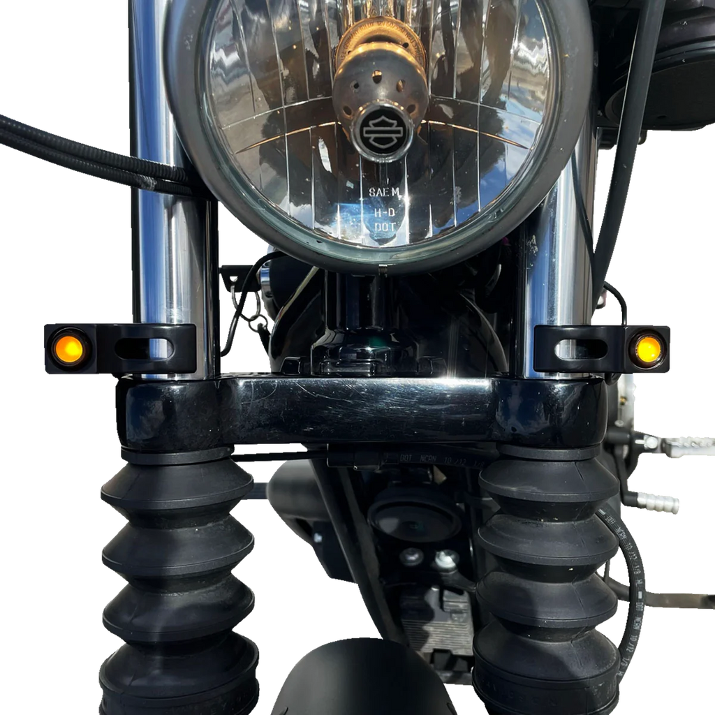 Joker Machine Turn Signal - 39 mm - Amber - Black 05-220-1 - Additional View 10