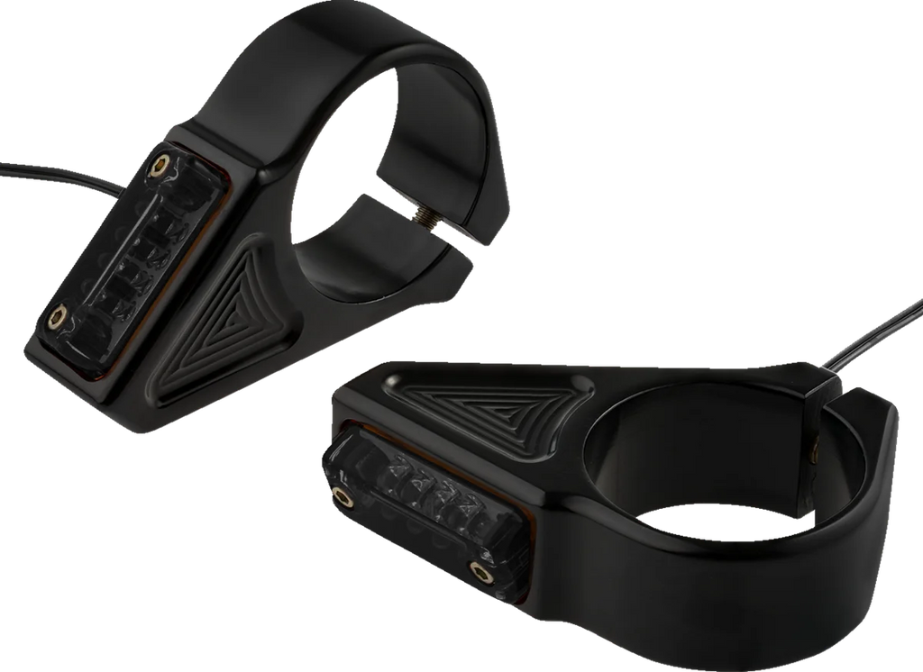 Joker Machine Turn Signal - 39 mm - Amber - Black 05-303-1 - Main Product View