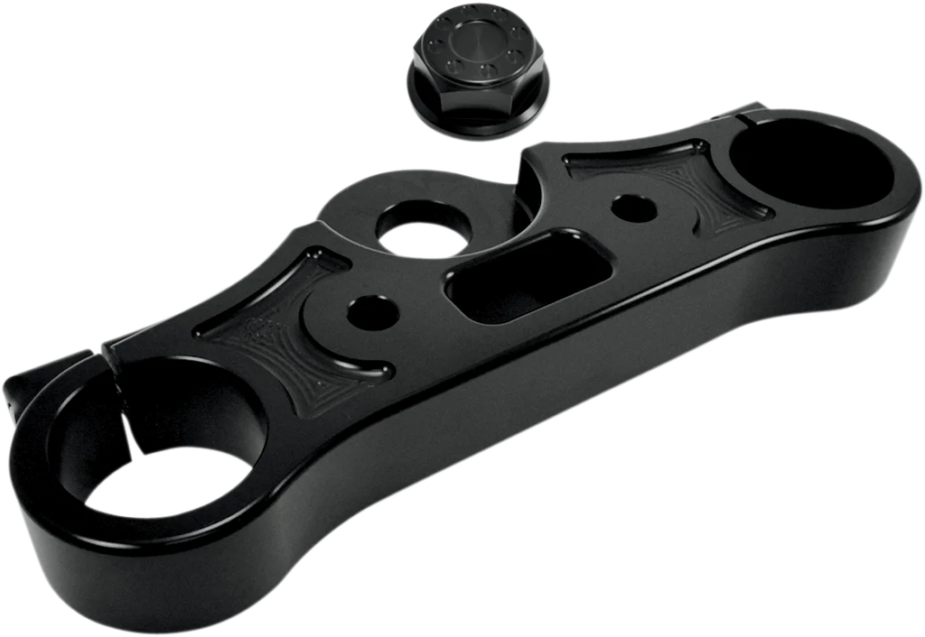 Joker Machine Upper Triple Tree - Black Anodized - '08-'16 FXD 10-330B - Main Product View