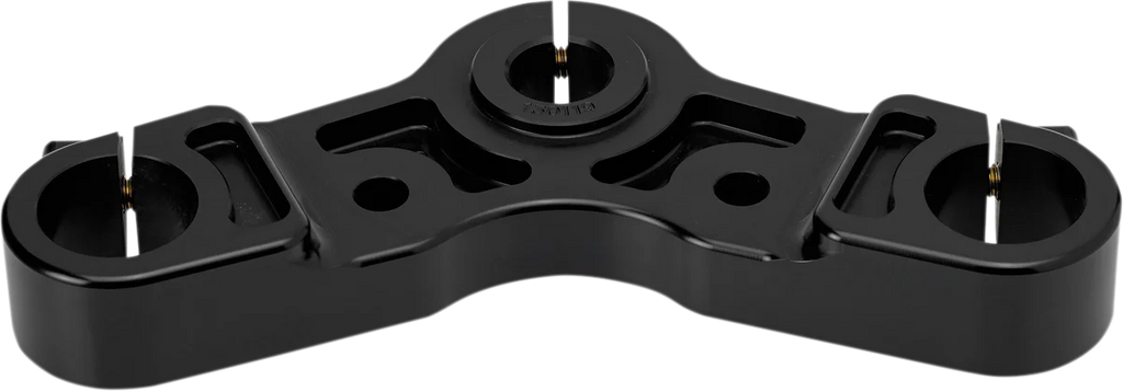 Joker Machine Upper Triple Tree - Black Anodized - '10-'15 XL 1200X 10-333B - Back View
