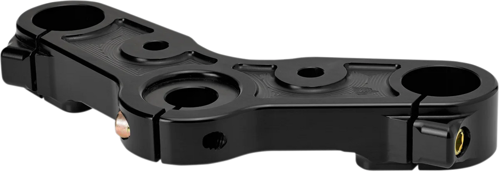 Joker Machine Upper Triple Tree - Black Anodized - '10-'15 XL 1200X 10-333B - Installation View