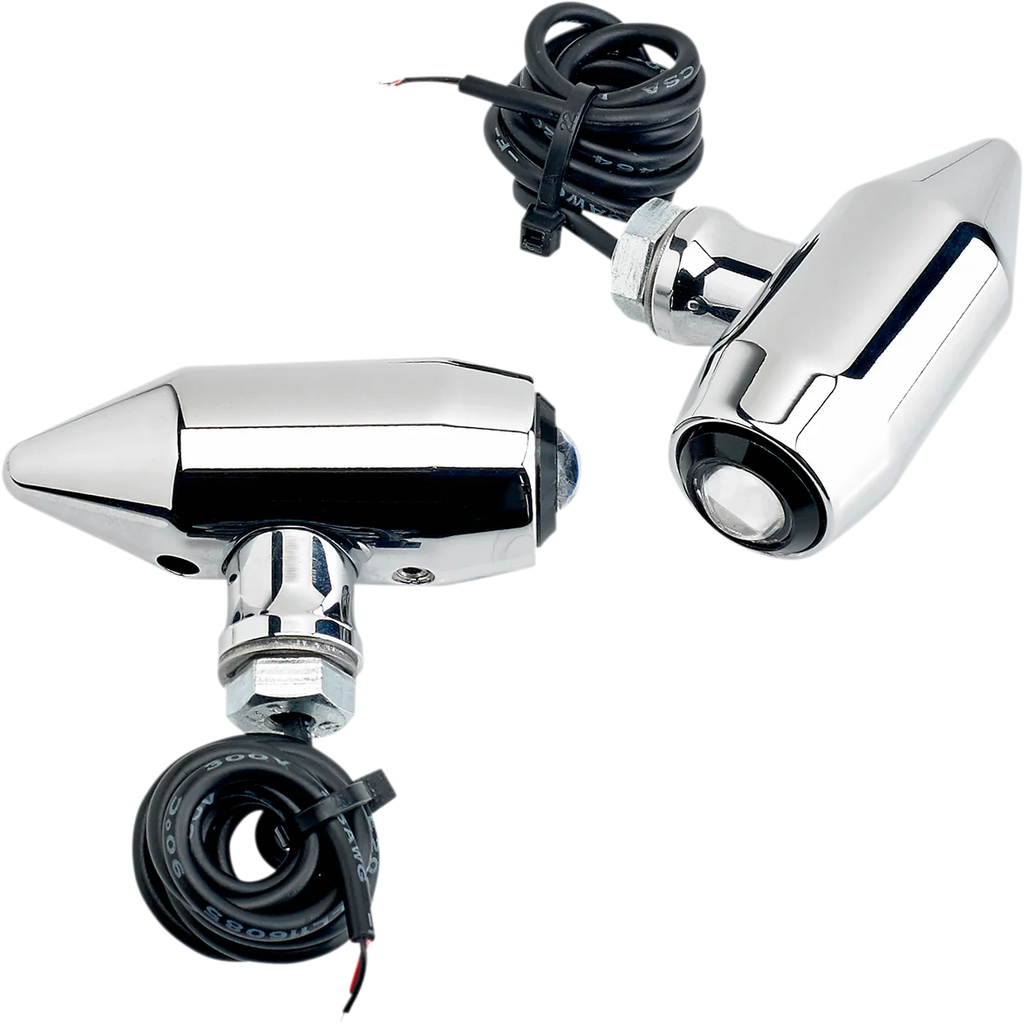 Joker Machine Vega Center Mount LED Lights - Chrome/Red 05-56-RC - Main Product View