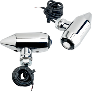 Joker Machine Vega Center Mount LED Lights - Chrome/Red 05-56-RC - Main Product View