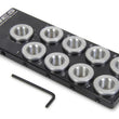 Load image into Gallery viewer, Jones Racing Products Spark Plug Indexer 9 Hole w/ Rotatable Insert SP-8101-V8-A