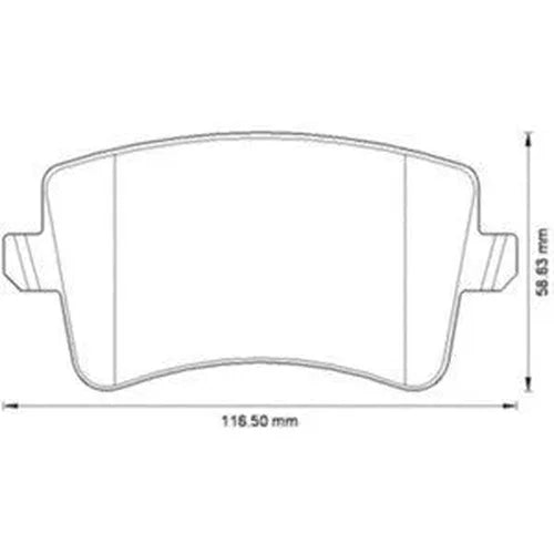Jurid Brake Pad Set 573259J fits 2009-2015 Audi A4 / 2009-2014 Audi A4 Quattro / 2010-2014 Audi A5 / 2008-2011 Audi A5 Qua...