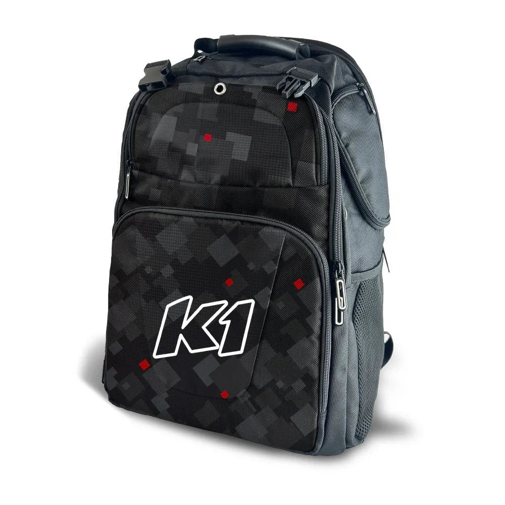 K1 RaceGear Backpack Quest Lifestyle Black  Red  Grey 33-QUE-NR