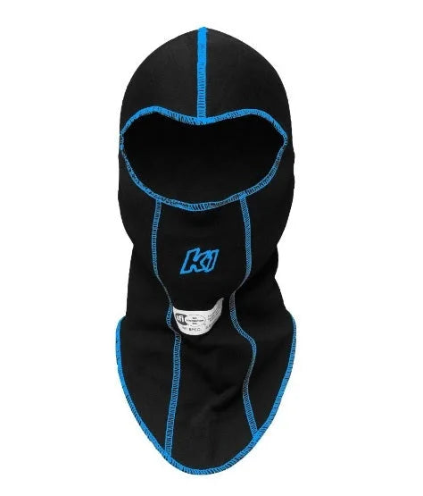 K1 RaceGear Balaclava Head Sock Black Single Layer 26-SLH-N