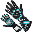 Load image into Gallery viewer, K1 RaceGear Glove Flex Large Black / Flo Blue SFI / FIA 23-FLX-NFB-L