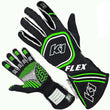 Load image into Gallery viewer, K1 RaceGear Glove Flex X-Large Black / Flo Green SFI / FIA 23-FLX-NFV-XL