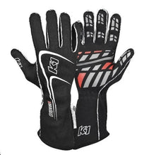 Load image into Gallery viewer, K1 RaceGear Glove Track1 Black Medium SFI 5 23-TR1-N-M