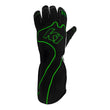 Load image into Gallery viewer, K1 RaceGear Gloves Karting Adult RS4 X-Large Black/Green 13-RS1-V-XL