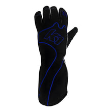 Load image into Gallery viewer, K1 RaceGear Gloves Karting RS1 Adult Medium Black/Blue 13-RS1-B-M