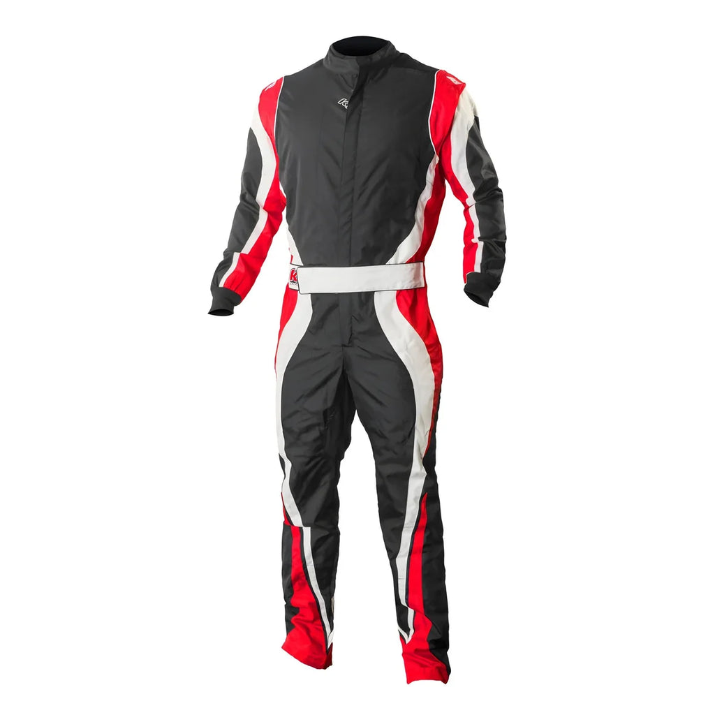 K1 RaceGear Suit Karting SP1 Adult Suit - Red  Black - XL 10-SP1-R-XL