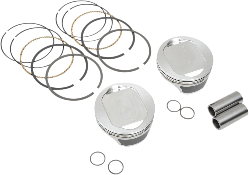 KB Performance Motorcycle Pistons Forged Piston Kit - Twin Cam KB660C.STD - Main Product View