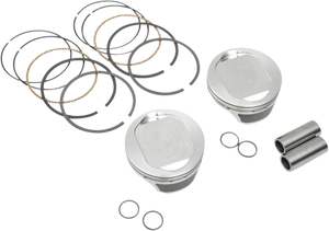 KB Performance Motorcycle Pistons Forged Piston Kit - Twin Cam KB660C.STD - Main Product View