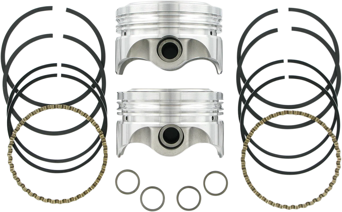 KB Performance Motorcycle Pistons Forged Piston Kit KB922C.STD - Side View