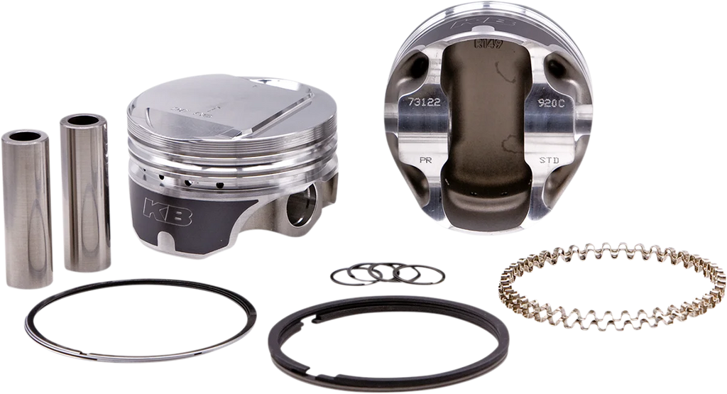 KB Performance Motorcycle Pistons Piston - Evolution KB920C.005 - Side View