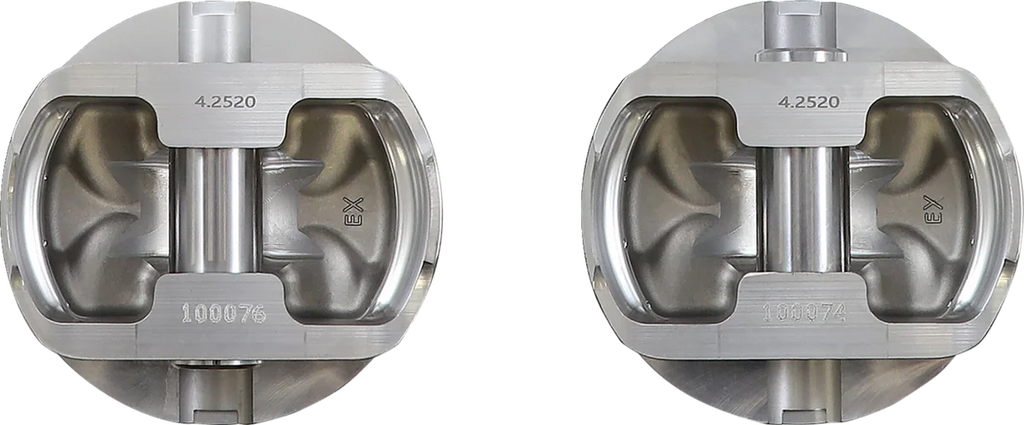 KB Performance Motorcycle Pistons Piston Kit - +.005" - M8 KB595LCA.005 - Side View