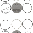 Load image into Gallery viewer, KB Performance Motorcycle Pistons Piston Kit - +.005" - M8 KB596LCA.005 - Main Product View