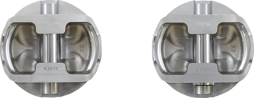 KB Performance Motorcycle Pistons Piston Kit - +.005" - M8 KB596LCA.005 - Side View